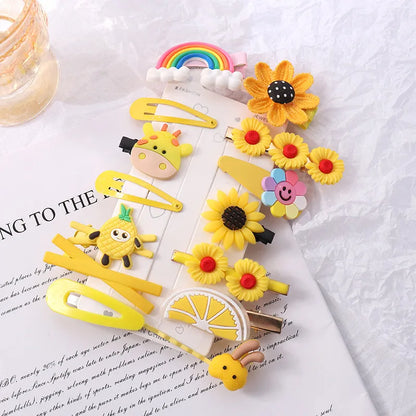 Cartoon Style Rainbow Fruit Arylic Sequins Hair Clip 1 Set