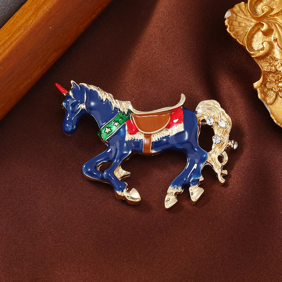 Cartoon Style Retro  Alloy Enamel Inlay Rhinestones Women'S Brooches