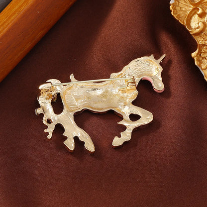 Cartoon Style Retro  Alloy Enamel Inlay Rhinestones Women'S Brooches