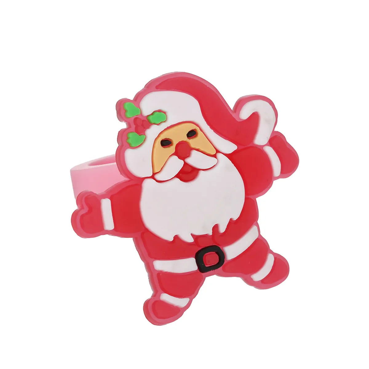 Cartoon Style Santa Claus Pvc Epoxy Kid's Rings 1 Piece