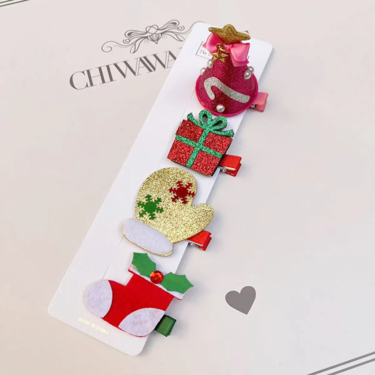 Cartoon Style Santa Claus Snowman Arylic Plastic Hair Clip Hair Tie 1 Set