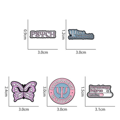 Cartoon Style Simple Style Letter Alloy Stamping Stoving Varnish Plating Women'S Brooches