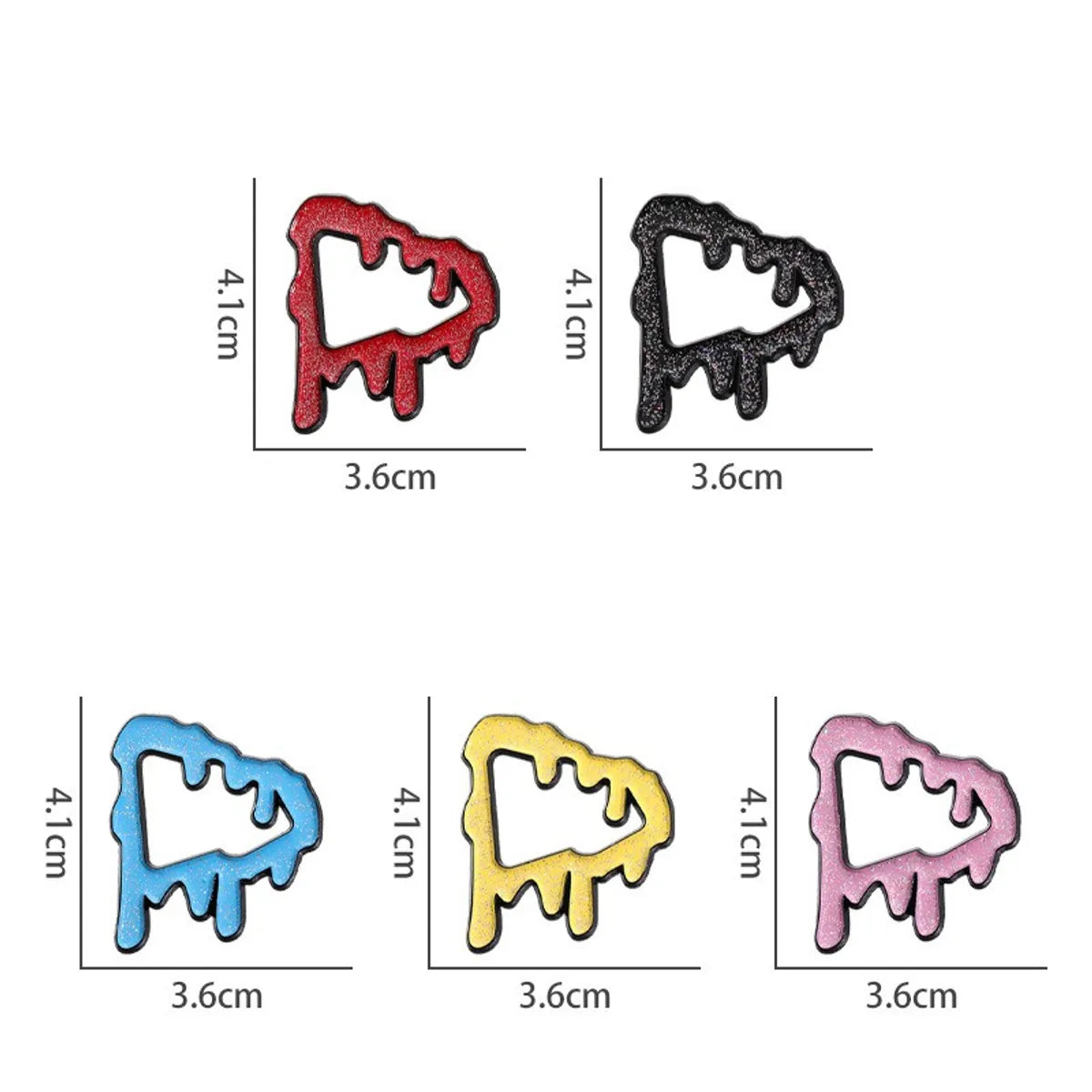 Cartoon Style Simple Style Solid Color Alloy Stamping Stoving Varnish Plating Women'S Brooches