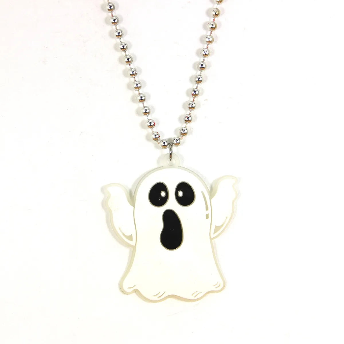 Cartoon Style Skull PVC Halloween Unisex Pendant Necklace