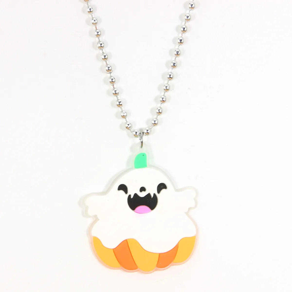 Cartoon Style Skull PVC Halloween Unisex Pendant Necklace