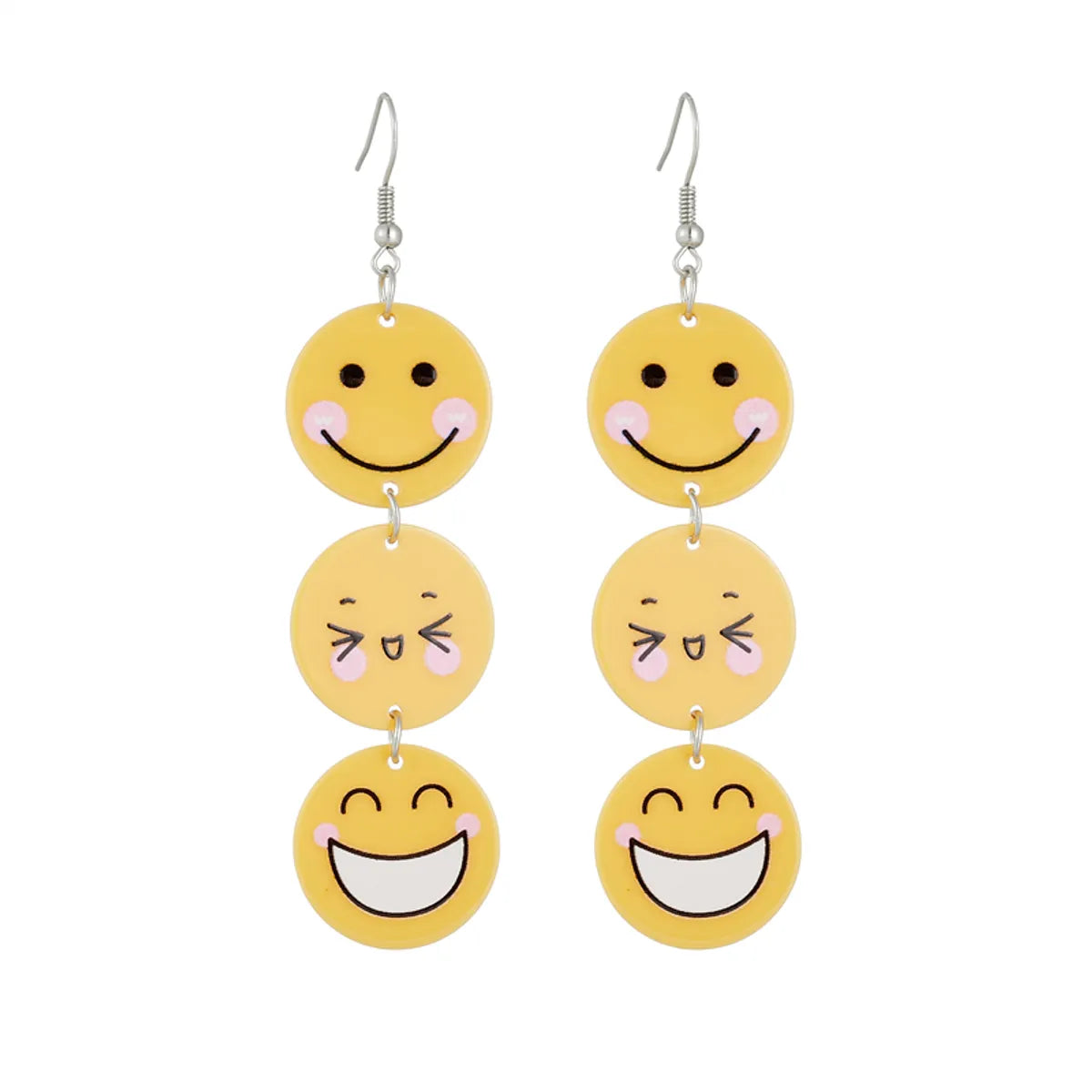 Cartoon Style Smiley Face Emoji Face Arylic Women's Drop Earrings