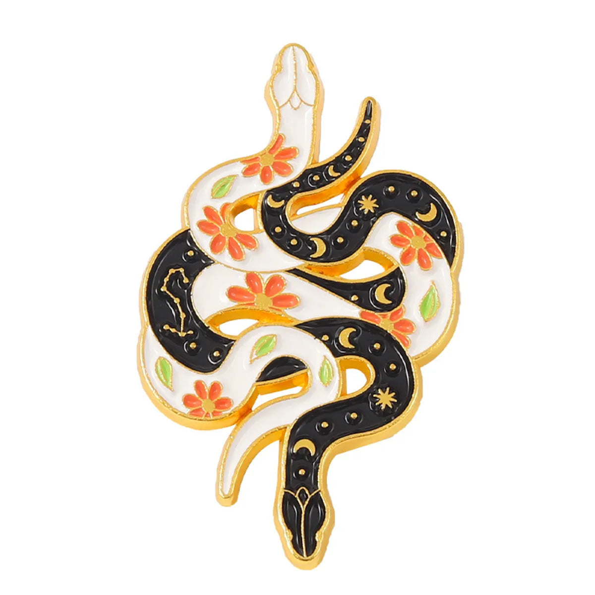 Cartoon Style Snake Alloy Stoving Varnish Unisex Brooches