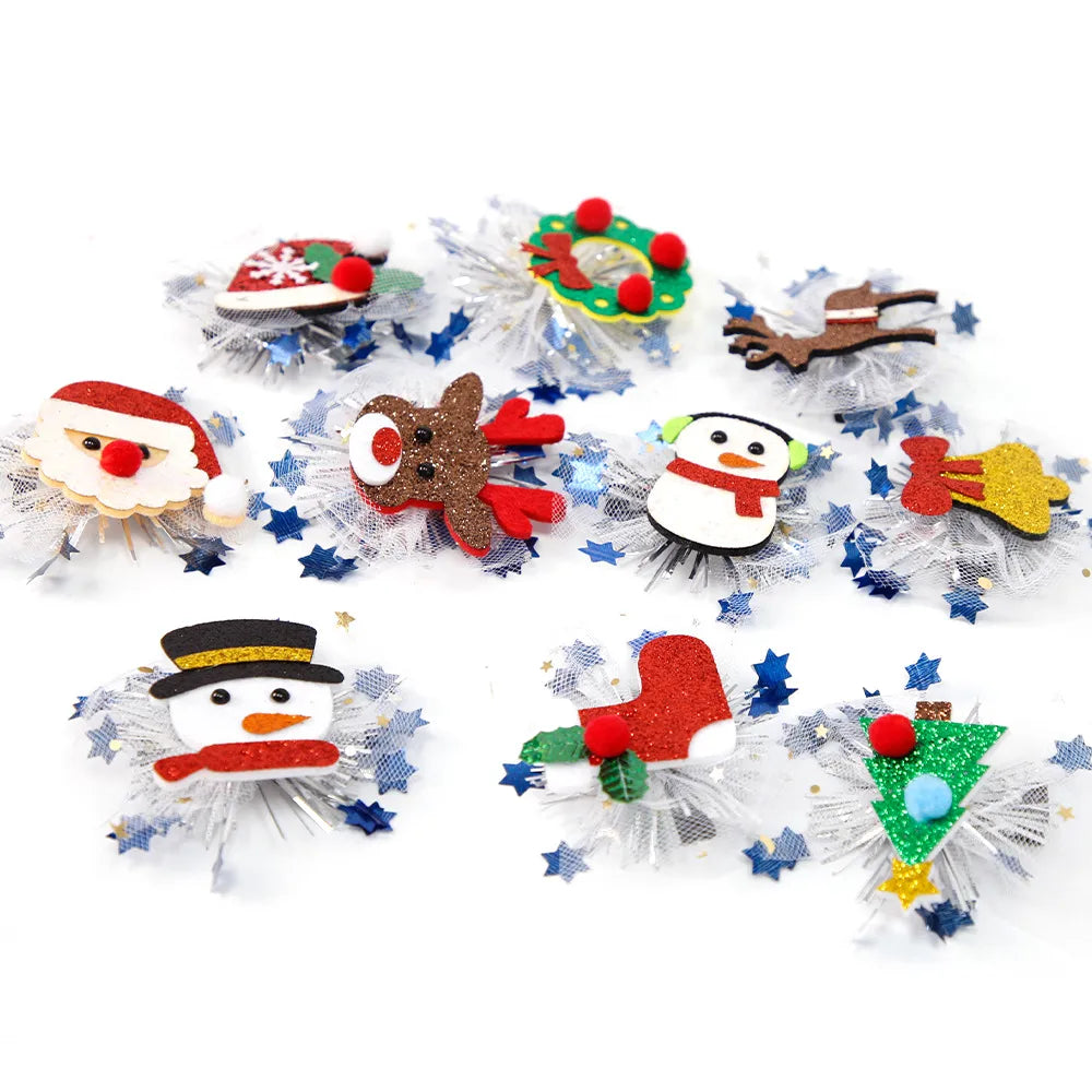 Cartoon Style Snowman Nonwoven Wrought Iron Hair Clip