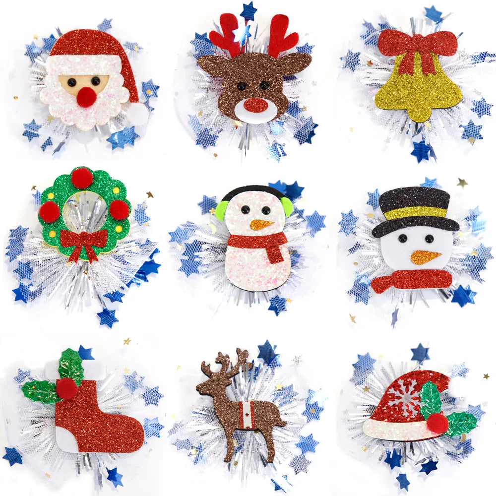 Cartoon Style Snowman Nonwoven Wrought Iron Hair Clip