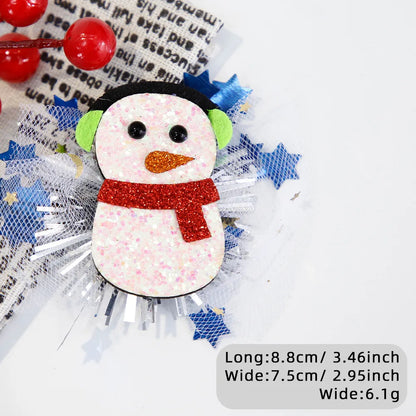 Cartoon Style Snowman Nonwoven Wrought Iron Hair Clip