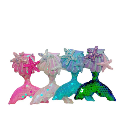 Cartoon Style Starfish Fish Tail Sequin Metal Sequins Hair Clip 1 Piece