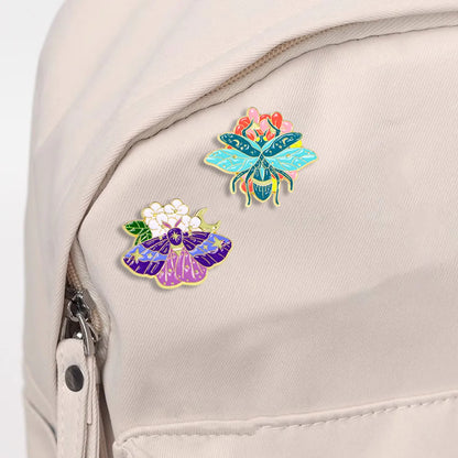 Cartoon Style Sweet Flower Butterfly Alloy Enamel Unisex Brooches