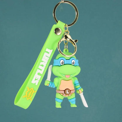 Cartoon Style Tortoise Silica Gel Unisex Keychain