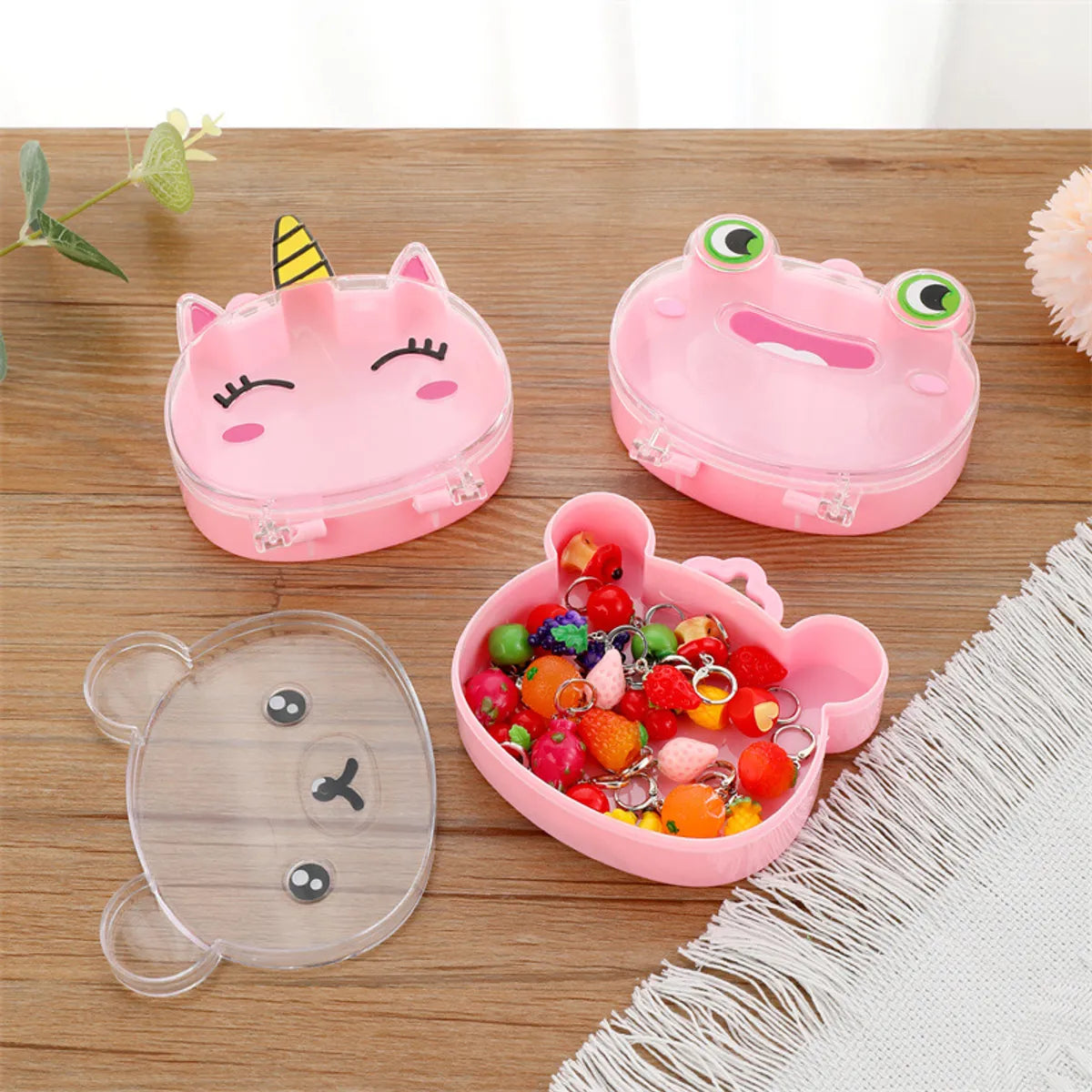 Cartoon  Frog Bear Shape Jewelry Storage Box