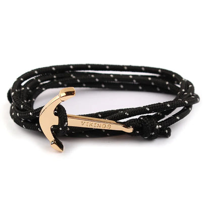 Casual Anchor Alloy Rope Plating Unisex Bracelets