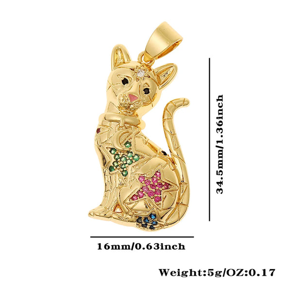 Casual Bear Zircon Copper Wholesale Charms Jewelry Accessories