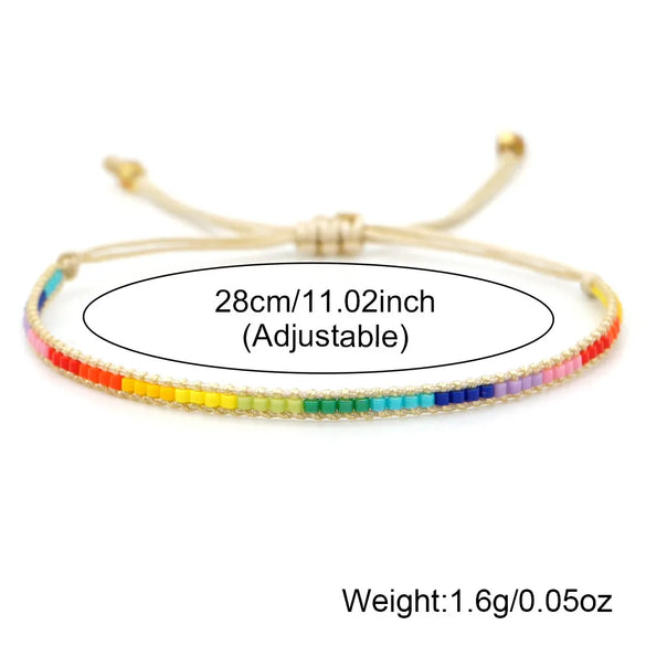 Casual Bohemian Geometric Seed Bead Rope Wholesale Bracelets