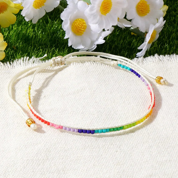 Casual Bohemian Geometric Seed Bead Rope Wholesale Bracelets