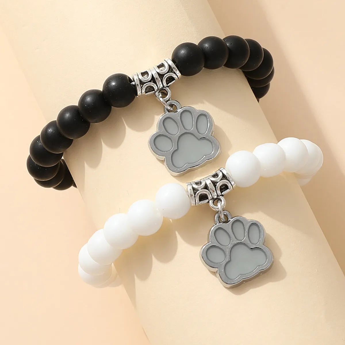 Casual Bohemian Paw Print Alloy Stone Wholesale Bracelets