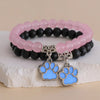 Casual Bohemian Paw Print Alloy Stone Wholesale Bracelets