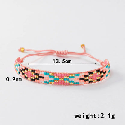 Casual Bohemian Rhombus Seed Bead Rope Beaded Women's Bracelets