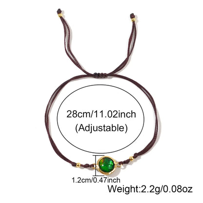 Casual Bohemian Round Resin Rope Wholesale Bracelets