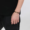 Casual Business Simple Style Geometric 304 Stainless Steel Microfiber Leather 18K Gold Plated Men'S Bangle