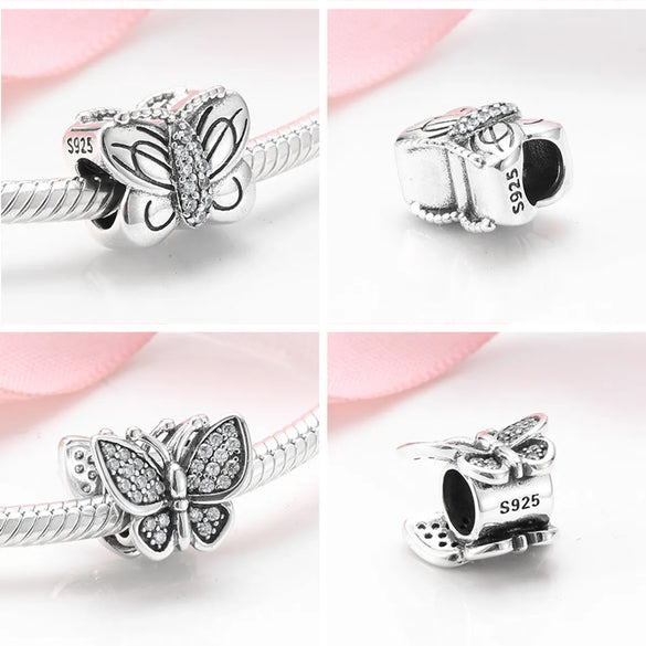 Casual Butterfly Sterling Silver Wholesale Jewelry Accessories
