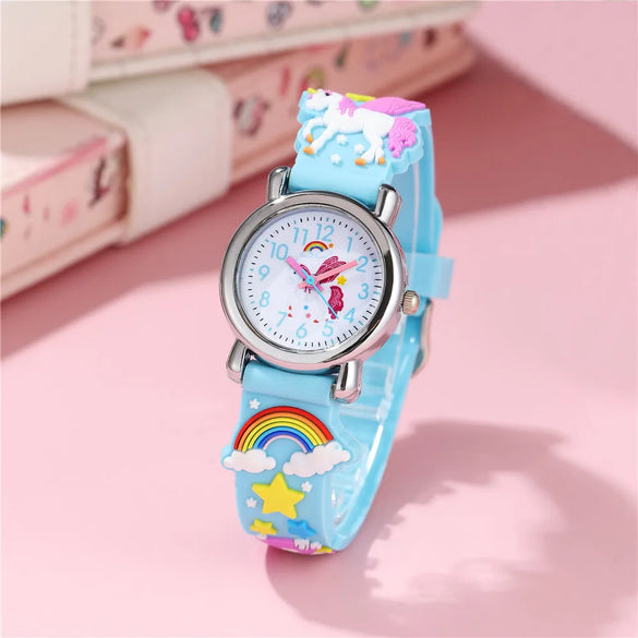 Casual Cartoon Buckle Quartz Kids Watches