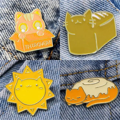 Casual Cartoon Style Animal Cat Alloy Unisex Brooches