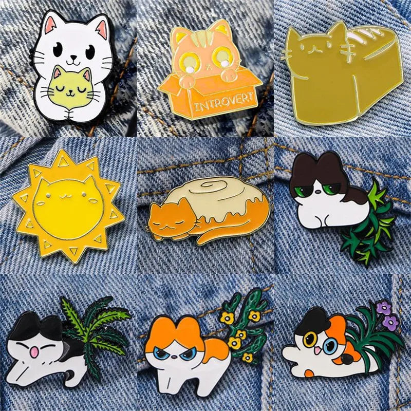 Casual Cartoon Style Animal Cat Alloy Unisex Brooches