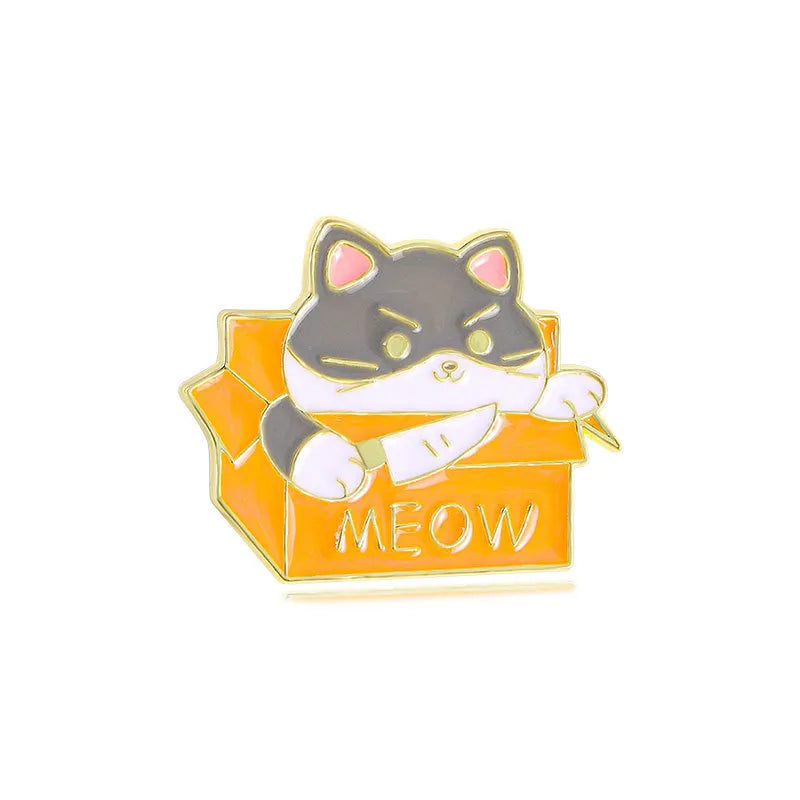 Casual Cartoon Style Animal Cat Alloy Unisex Brooches