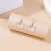 Casual Cat Eagle Snake Alloy Stoving Varnish Women'S Drop Earrings 1 Pair