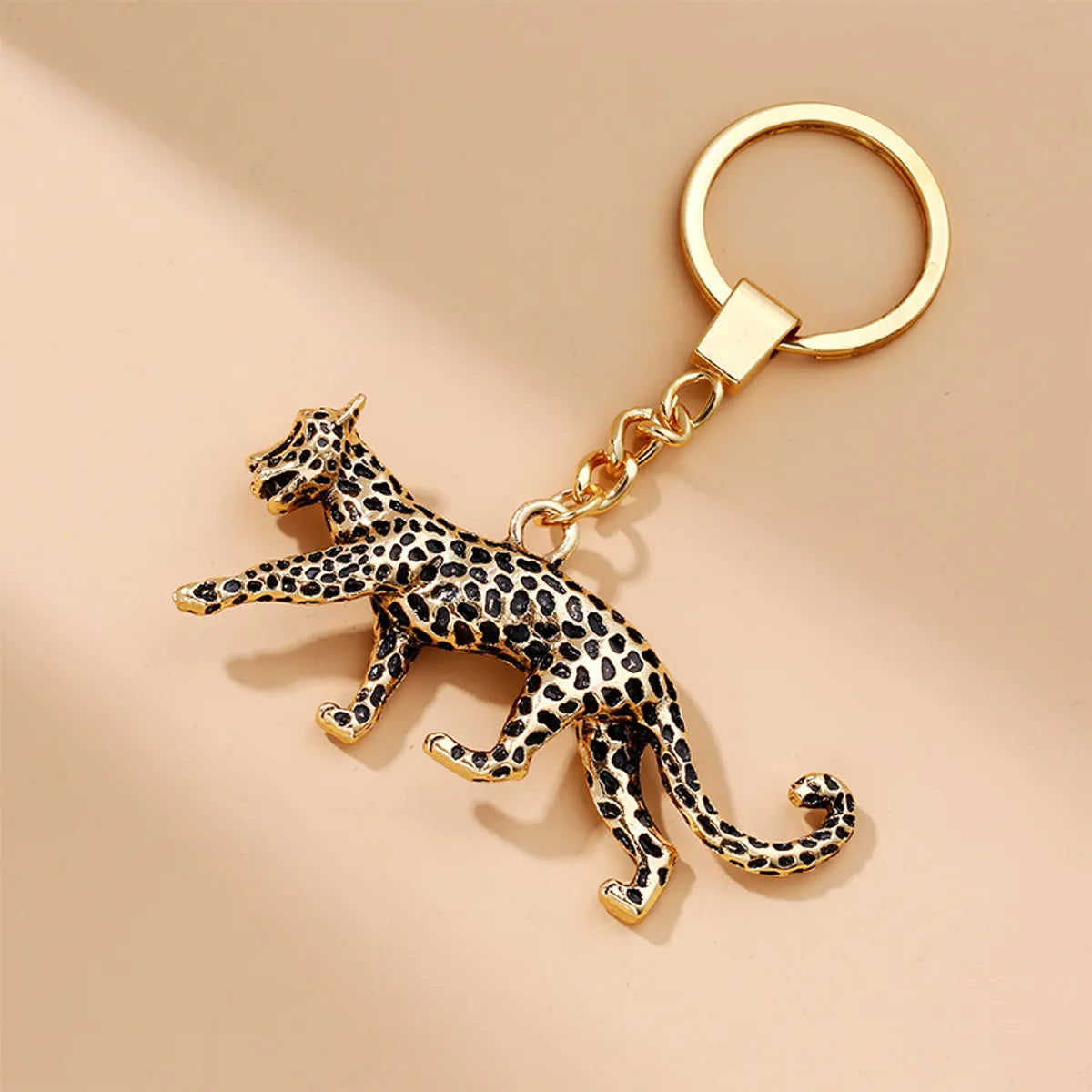 Casual Cheetah Print Tiger Horse Alloy Plating Keychain