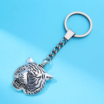 Casual Cheetah Print Tiger Horse Alloy Plating Keychain