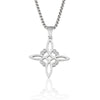 Wholesale Jewelry Casual Classic Style Witches Knot Alloy Plating Pendant Necklace