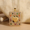 Casual Classic Style Heart Shape Rectangle Copper Irregular Plating Inlay Zircon 14k Gold Plated Pendant Necklace Long Necklace