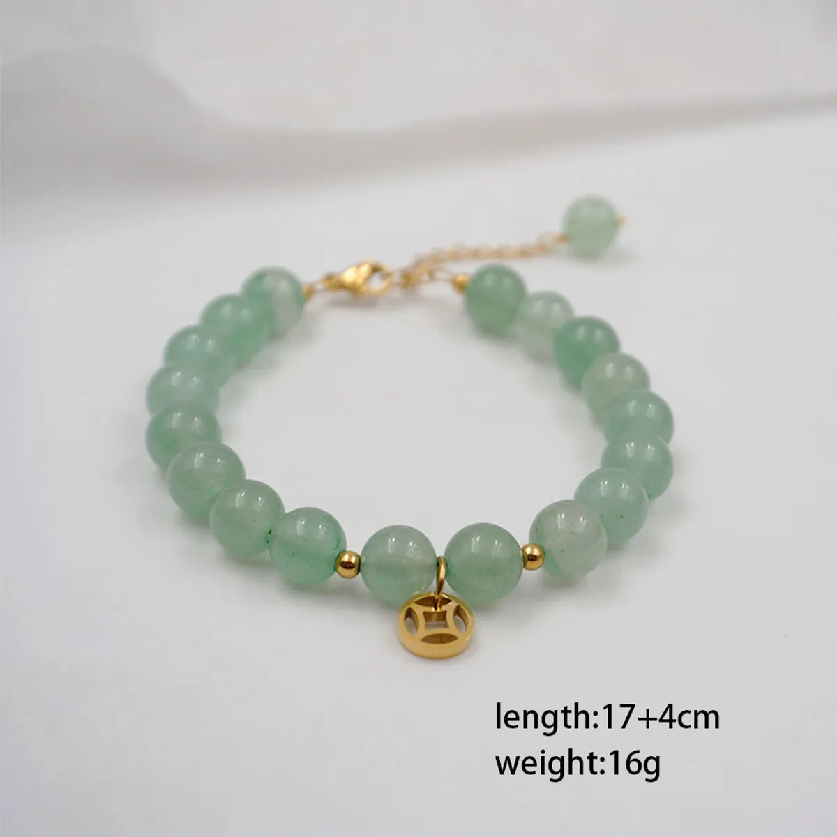 Wholesale Jewelry Casual Classical Simple Style Geometric 304 Stainless Steel Imitation Pearl Jade Gold Plated Beaded Handmade Bracelets