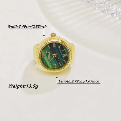 Casual Clock Stainless Steel Plating Rings