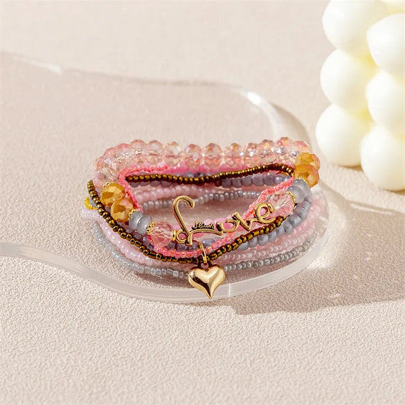 Casual Commute Animal Ball Flower CCB Alloy Glass Wholesale Bracelets