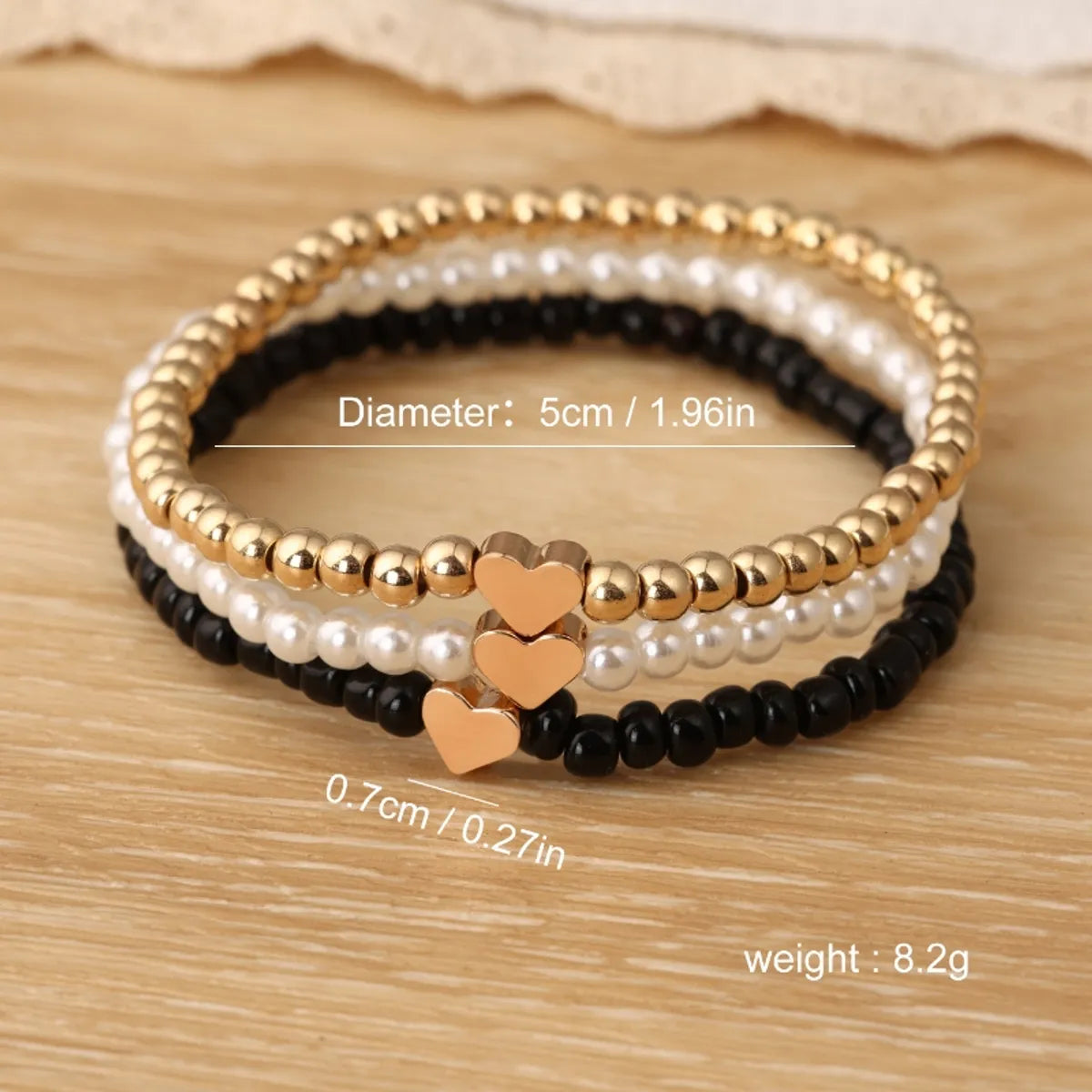 Casual Commute Cross Round Heart Shape 18K Gold Plated CCB Wholesale Bracelets