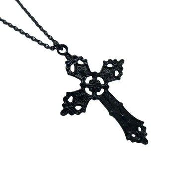 Casual Cool Style Cross Alloy Plating Unisex Pendant Necklace