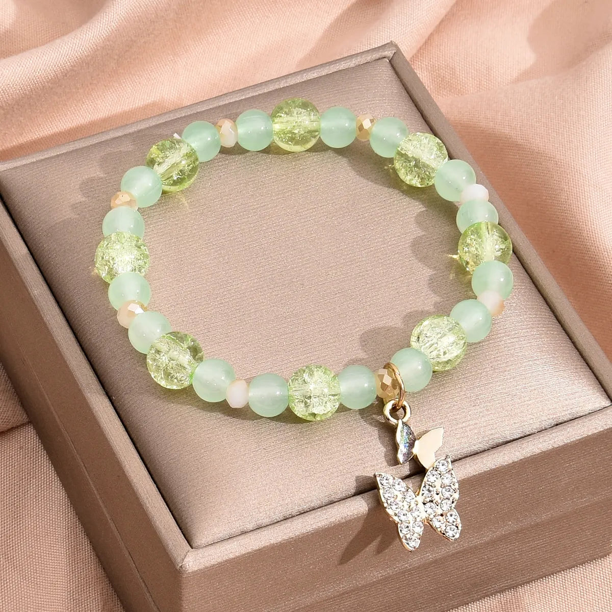 Casual Cute Butterfly Glass Wholesale Bracelets