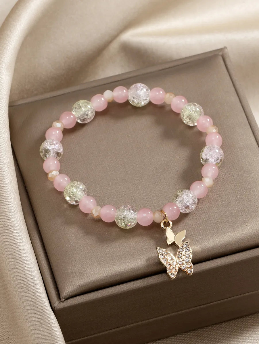 Casual Cute Butterfly Glass Wholesale Bracelets