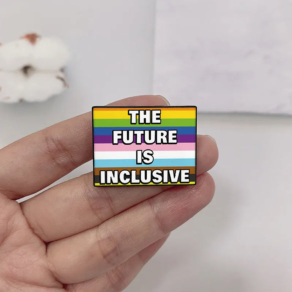 Casual Cute Cartoon Letter Color Block Alloy Women'S Brooches