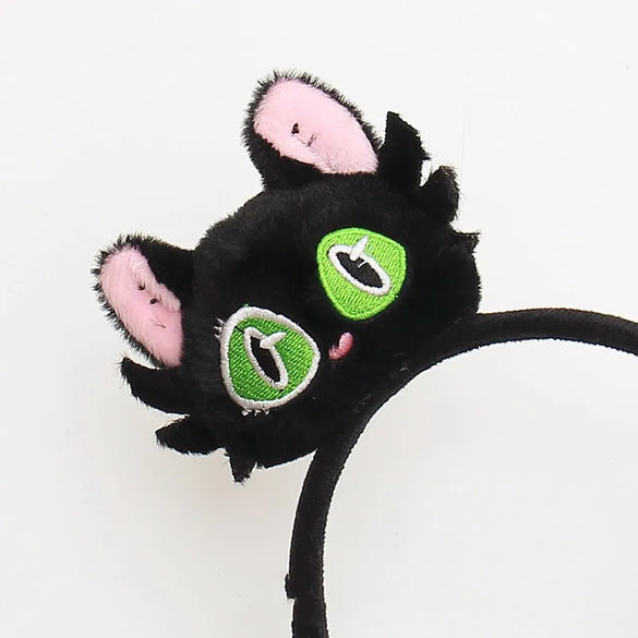 Women'S Casual Cute Cat Flannel Hair Band
