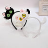 Women'S Casual Cute Cat Flannel Hair Band
