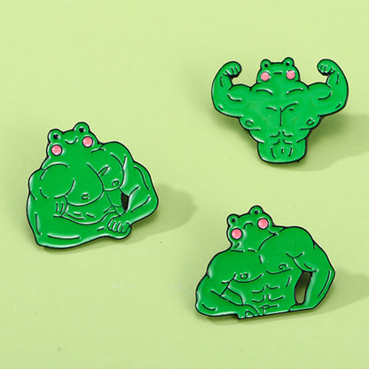 Casual Cute Frog Alloy Enamel Plating Unisex Brooches