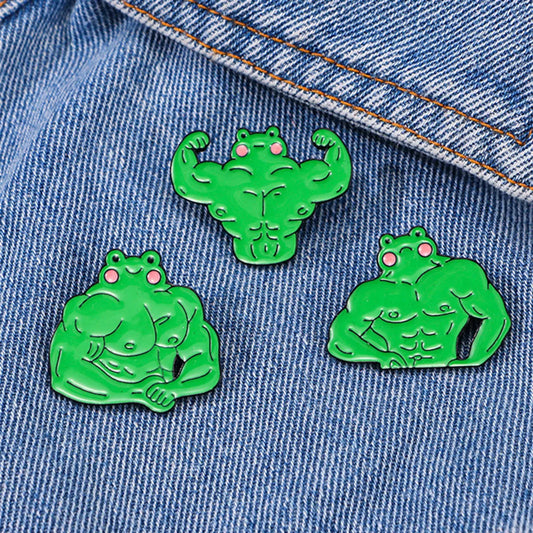 Casual Cute Frog Alloy Enamel Plating Unisex Brooches