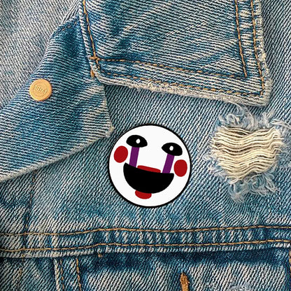 Casual Cute Modern Style Cartoon  Face Alloy Printing Unisex Brooches